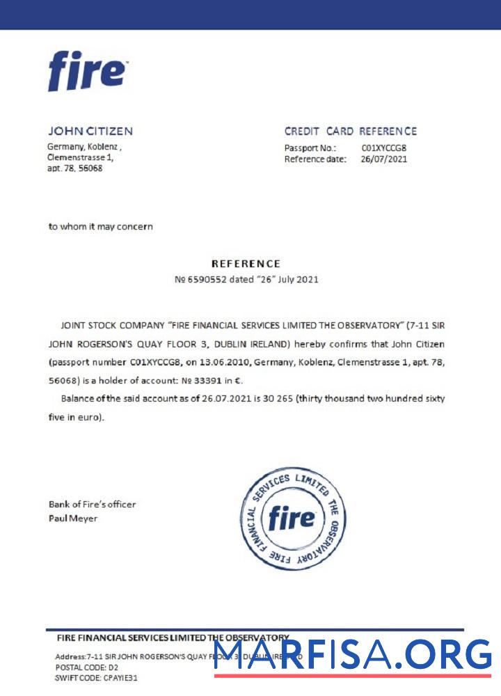 Realistic Germany Fire reference example